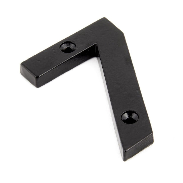 This is an image of From The Anvil - Black Numeral 7 available to order from T.H Wiggans Architectural Ironmongery in Kendal, quick delivery and discounted prices.