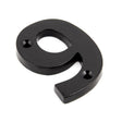 This is an image of From The Anvil - Black Numeral 9 available to order from T.H Wiggans Architectural Ironmongery in Kendal, quick delivery and discounted prices.