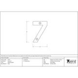 This is an image showing From The Anvil - Antique Pewter Numeral 7 available from trade door handles, quick delivery and discounted prices