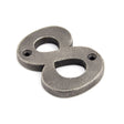 This is an image of From The Anvil - Antique Pewter Numeral 8 available to order from T.H Wiggans Architectural Ironmongery in Kendal, quick delivery and discounted prices.