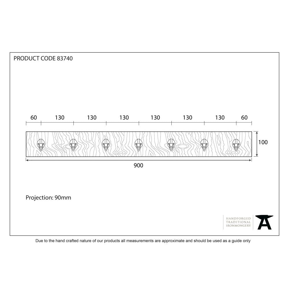 This is an image showing From The Anvil - Timber Stable Coat Rack available from trade door handles, quick delivery and discounted prices