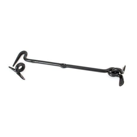 This is an image showing From The Anvil - Black 12" Forged Cabin Hook available from T.H Wiggans Architectural Ironmongery in Kendal, quick delivery and discounted prices