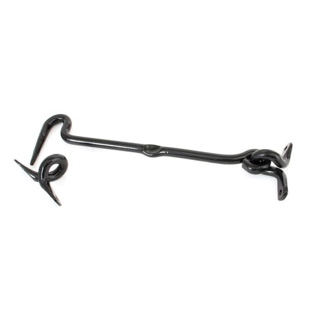 This is an image showing From The Anvil - Black 8" Forged Cabin Hook available from T.H Wiggans Architectural Ironmongery in Kendal, quick delivery and discounted prices