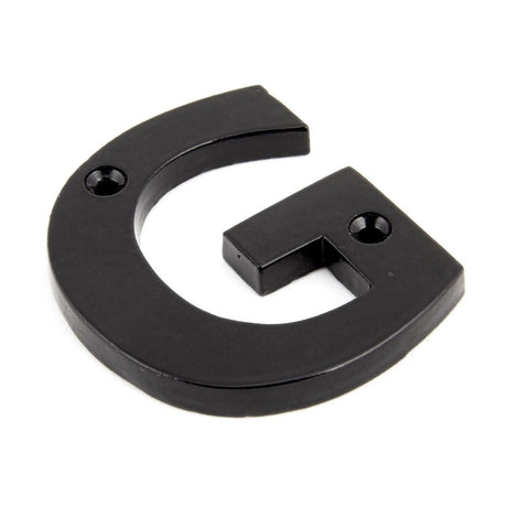 This is an image of From The Anvil - Black Letter G available to order from T.H Wiggans Architectural Ironmongery in Kendal, quick delivery and discounted prices.