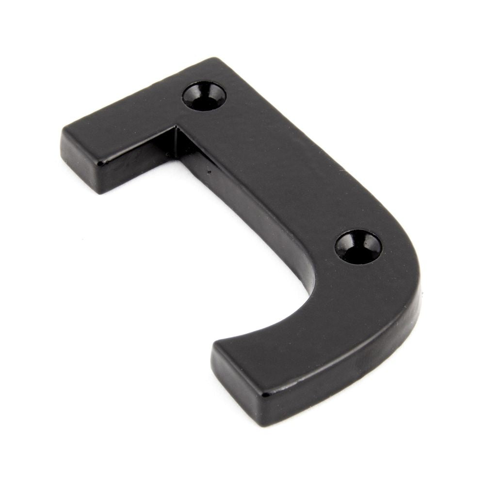 This is an image of From The Anvil - Black Letter J available to order from T.H Wiggans Architectural Ironmongery in Kendal, quick delivery and discounted prices.