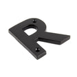 This is an image of From The Anvil - Black Letter R available to order from T.H Wiggans Architectural Ironmongery in Kendal, quick delivery and discounted prices.