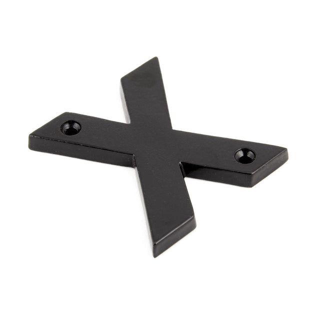 This is an image of From The Anvil - Black Letter X available to order from T.H Wiggans Architectural Ironmongery in Kendal, quick delivery and discounted prices.