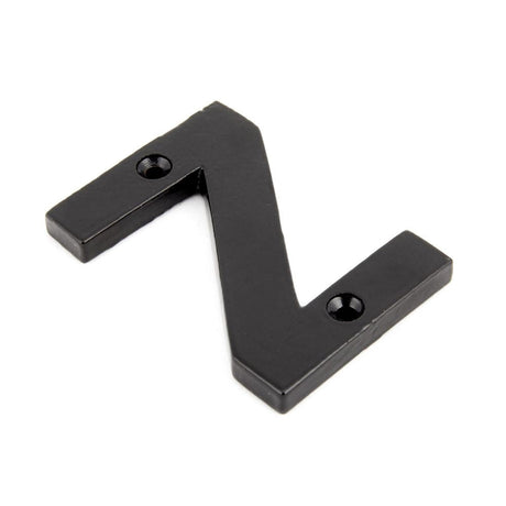 This is an image of From The Anvil - Black Letter Z available to order from T.H Wiggans Architectural Ironmongery in Kendal, quick delivery and discounted prices.