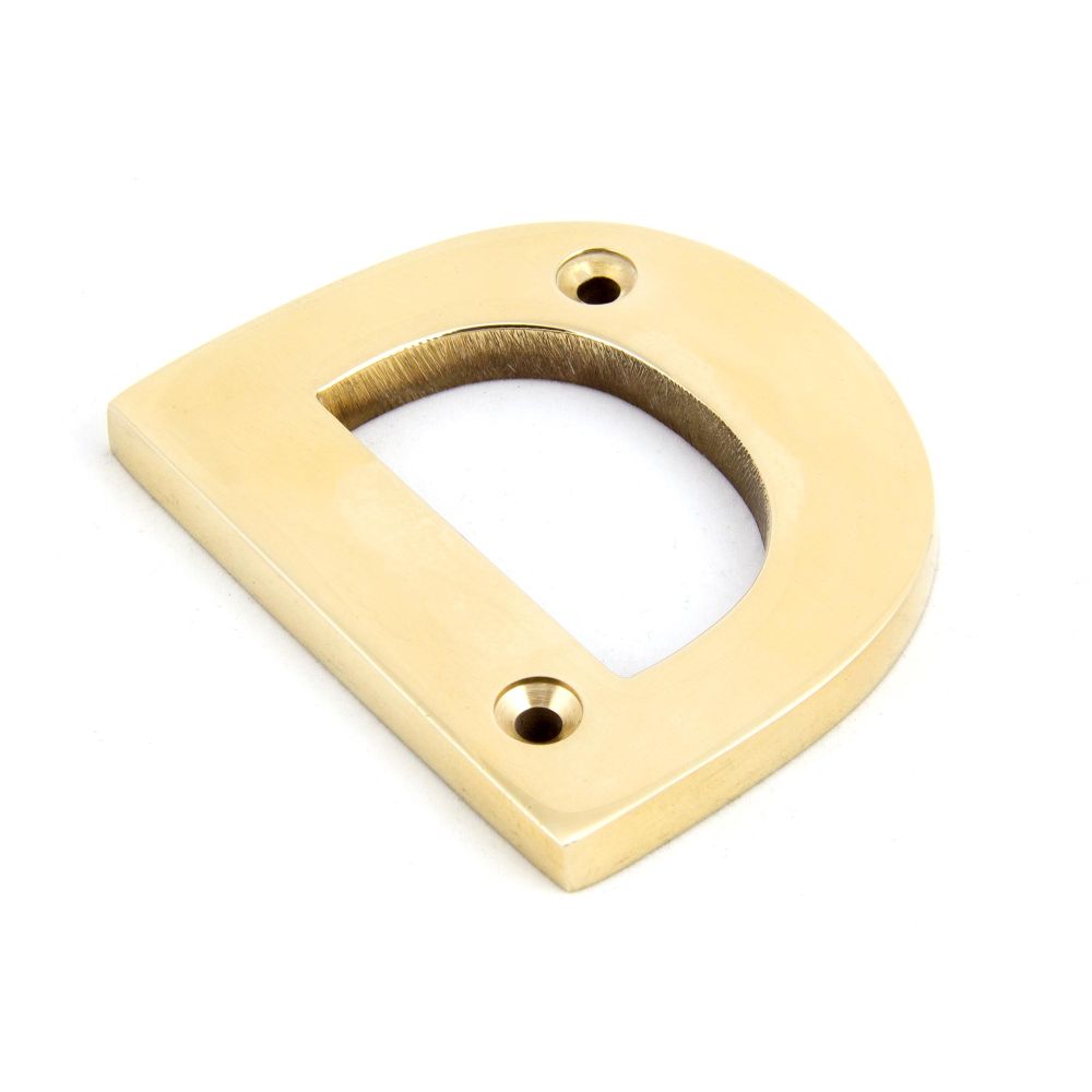 This is an image of From The Anvil - Polished Brass Letter D available to order from T.H Wiggans Architectural Ironmongery in Kendal, quick delivery and discounted prices.