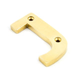 This is an image of From The Anvil - Polished Brass Letter J available to order from T.H Wiggans Architectural Ironmongery in Kendal, quick delivery and discounted prices.