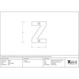 This is an image showing From The Anvil - Antique Pewter Letter Z available from trade door handles, quick delivery and discounted prices