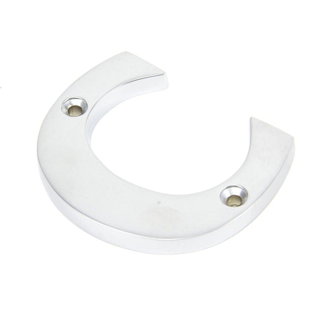 This is an image of From The Anvil - Satin Chrome Letter C available to order from T.H Wiggans Architectural Ironmongery in Kendal, quick delivery and discounted prices.