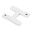 This is an image of From The Anvil - Satin Chrome Letter H available to order from T.H Wiggans Architectural Ironmongery in Kendal, quick delivery and discounted prices.