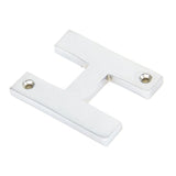 This is an image of From The Anvil - Satin Chrome Letter H available to order from T.H Wiggans Architectural Ironmongery in Kendal, quick delivery and discounted prices.