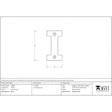 This is an image showing From The Anvil - Satin Chrome Letter I available from trade door handles, quick delivery and discounted prices