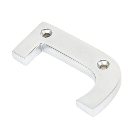 This is an image of From The Anvil - Satin Chrome Letter J available to order from T.H Wiggans Architectural Ironmongery in Kendal, quick delivery and discounted prices.