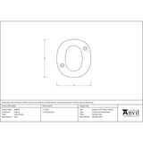 This is an image showing From The Anvil - Satin Chrome Letter O available from trade door handles, quick delivery and discounted prices