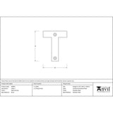 This is an image showing From The Anvil - Satin Chrome Letter T available from trade door handles, quick delivery and discounted prices