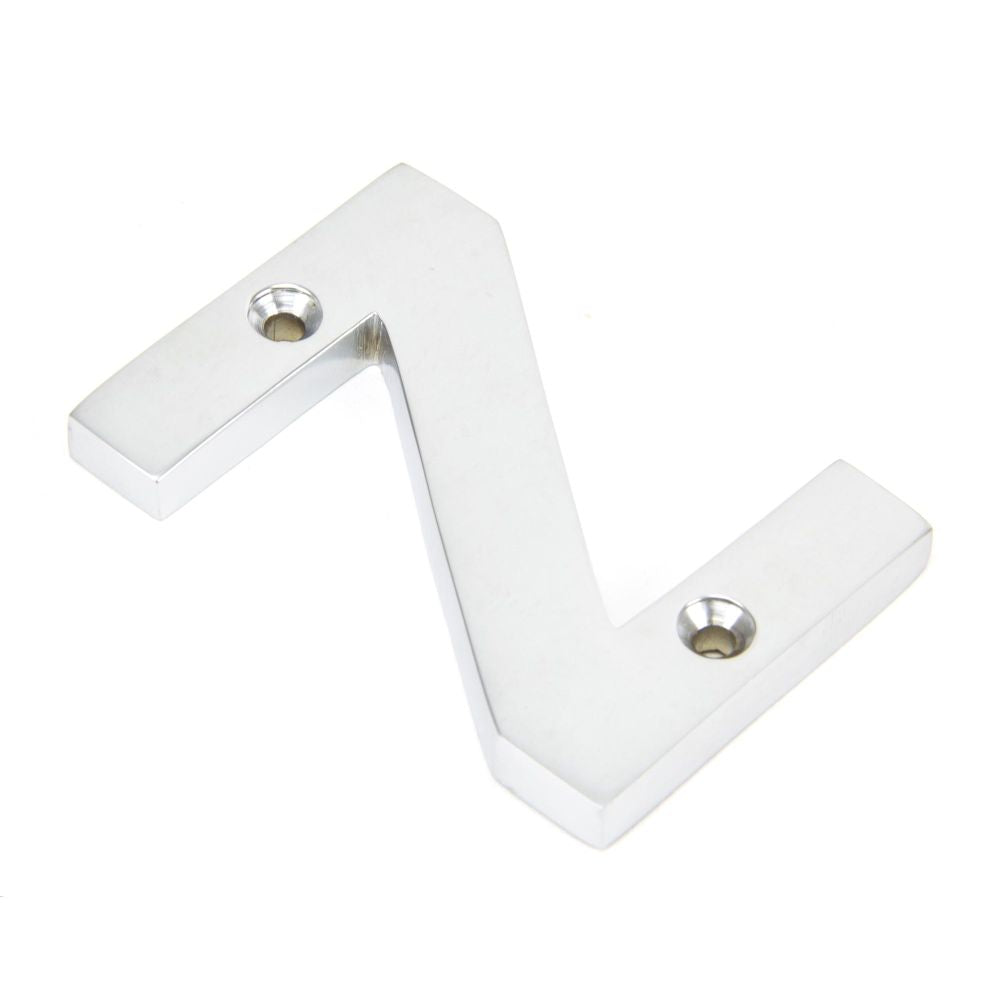 This is an image of From The Anvil - Satin Chrome Letter Z available to order from T.H Wiggans Architectural Ironmongery in Kendal, quick delivery and discounted prices.