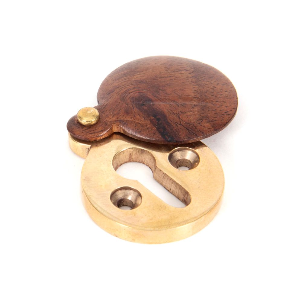 This is an image of From The Anvil - Rosewood 30mm Round Escutcheon available to order from T.H Wiggans Architectural Ironmongery in Kendal, quick delivery and discounted prices.