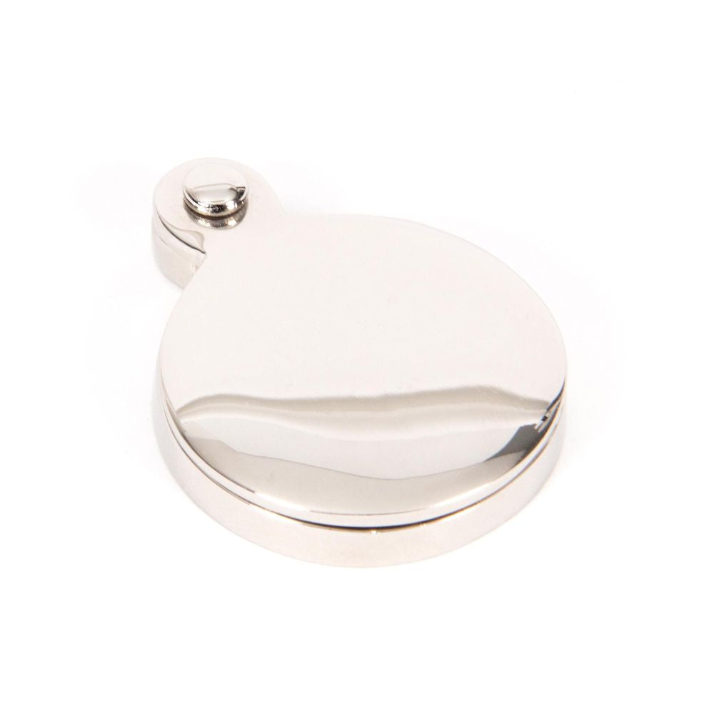 This is an image showing From The Anvil - Polished Nickel 30mm Round Escutcheon available from trade door handles, quick delivery and discounted prices