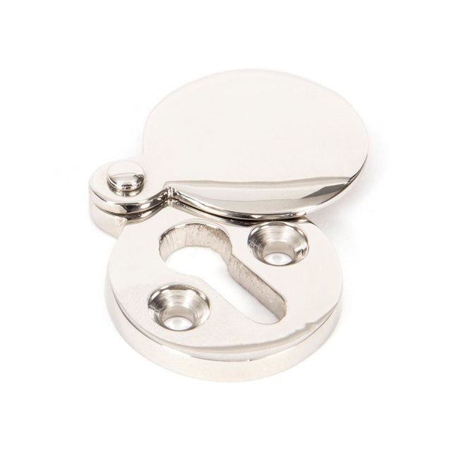 This is an image of From The Anvil - Polished Nickel 30mm Round Escutcheon available to order from T.H Wiggans Architectural Ironmongery in Kendal, quick delivery and discounted prices.