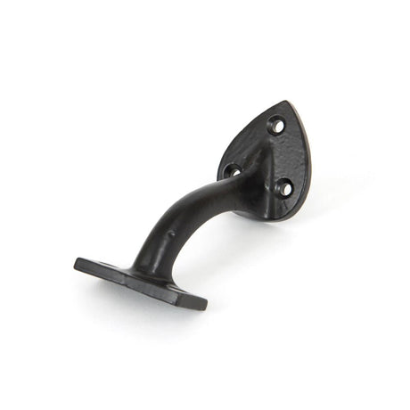 This is an image showing From The Anvil - Black 2.5" Handrail Bracket available from T.H Wiggans Architectural Ironmongery in Kendal, quick delivery and discounted prices