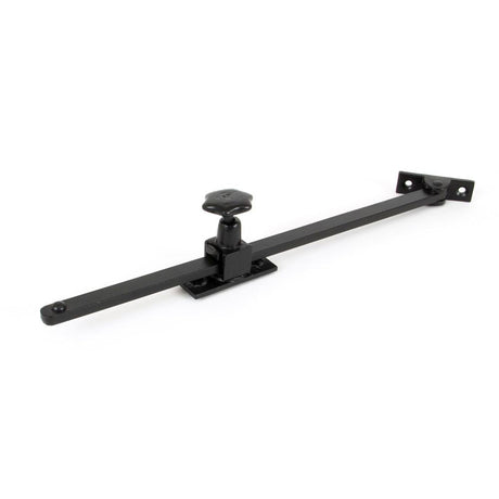 This is an image showing From The Anvil - Black 12" Sliding Stay available from T.H Wiggans Architectural Ironmongery in Kendal, quick delivery and discounted prices