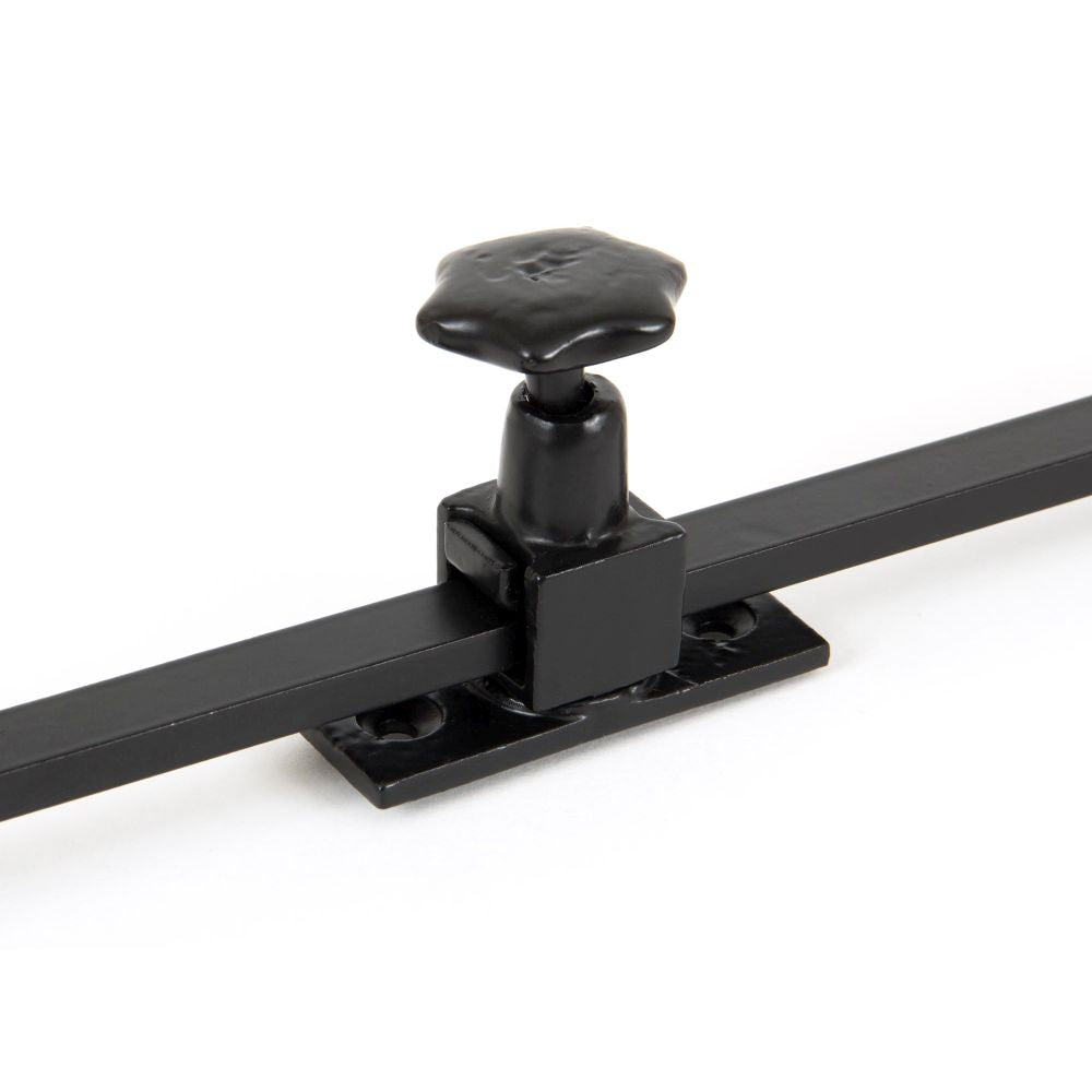 This is an image showing From The Anvil - Black 15" Sliding Stay available from T.H Wiggans Architectural Ironmongery in Kendal, quick delivery and discounted prices