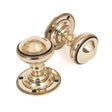 This is an image of From The Anvil - Aged Brass Brockworth Mortice Knob Set available to order from T.H Wiggans Architectural Ironmongery in Kendal, quick delivery and discounted prices.