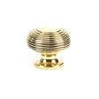 This is an image showing From The Anvil - Aged Brass Beehive Cabinet Knob 40mm available from T.H Wiggans Architectural Ironmongery in Kendal, quick delivery and discounted prices