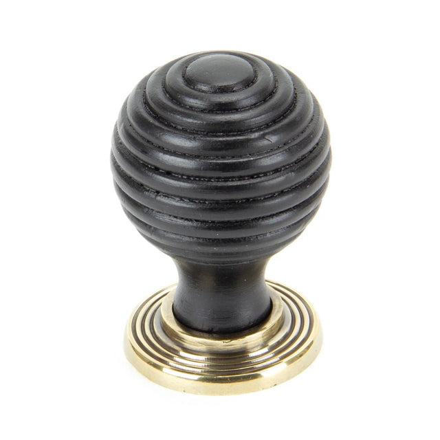 This is an image showing From The Anvil - Ebony and AB Beehive Cabinet Knob 35mm available from T.H Wiggans Architectural Ironmongery in Kendal, quick delivery and discounted prices