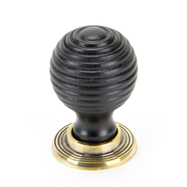 This is an image showing From The Anvil - Ebony and AB Beehive Cabinet Knob 38mm available from T.H Wiggans Architectural Ironmongery in Kendal, quick delivery and discounted prices