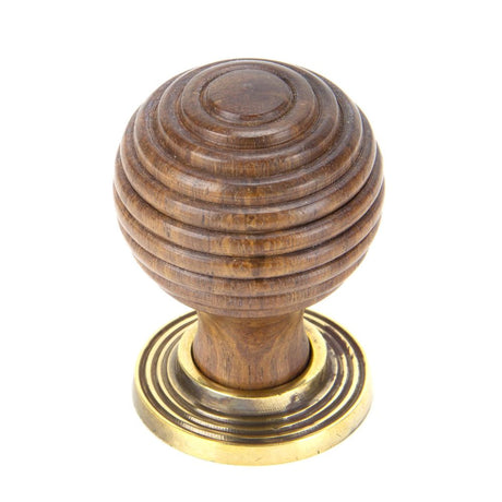 This is an image showing From The Anvil - Rosewood and AB Beehive Cabinet Knob 35mm available from T.H Wiggans Architectural Ironmongery in Kendal, quick delivery and discounted prices