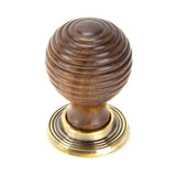 This is an image showing From The Anvil - Rosewood and AB Beehive Cabinet Knob 38mm available from T.H Wiggans Architectural Ironmongery in Kendal, quick delivery and discounted prices