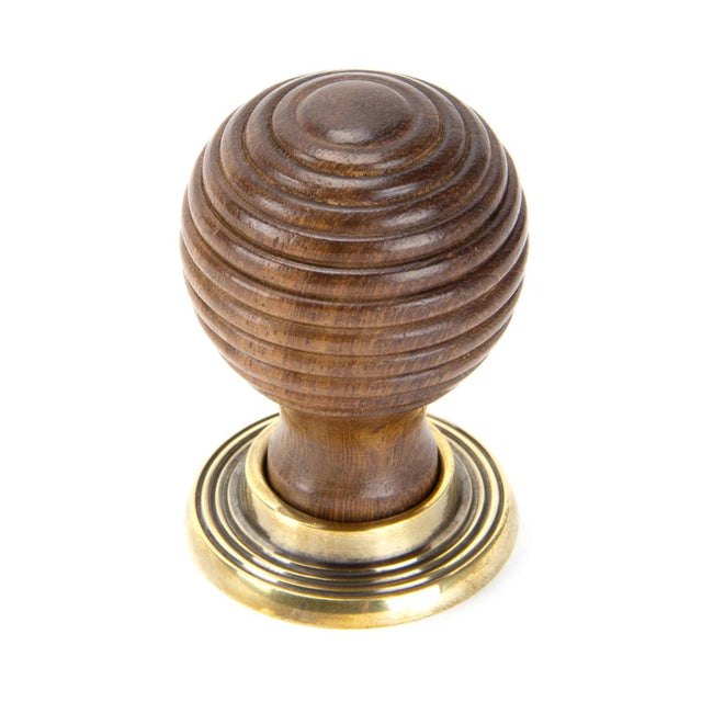 This is an image showing From The Anvil - Rosewood and AB Beehive Cabinet Knob 38mm available from T.H Wiggans Architectural Ironmongery in Kendal, quick delivery and discounted prices
