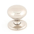 This is an image showing From The Anvil - Polished Nickel Mushroom Cabinet Knob 38mm available from T.H Wiggans Architectural Ironmongery in Kendal, quick delivery and discounted prices