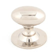 This is an image showing From The Anvil - Polished Nickel Oval Cabinet Knob 40mm available from T.H Wiggans Architectural Ironmongery in Kendal, quick delivery and discounted prices