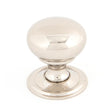 This is an image showing From The Anvil - Polished Nickel Mushroom Cabinet Knob 32mm available from T.H Wiggans Architectural Ironmongery in Kendal, quick delivery and discounted prices
