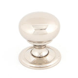 This is an image showing From The Anvil - Polished Nickel Mushroom Cabinet Knob 32mm available from T.H Wiggans Architectural Ironmongery in Kendal, quick delivery and discounted prices