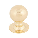 This is an image showing From The Anvil - Polished Brass Ball Cabinet Knob 31mm available from T.H Wiggans Architectural Ironmongery in Kendal, quick delivery and discounted prices