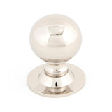 This is an image showing From The Anvil - Polished Nickel Ball Cabinet Knob 31mm available from T.H Wiggans Architectural Ironmongery in Kendal, quick delivery and discounted prices