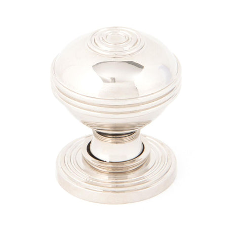 This is an image showing From The Anvil - Polished Nickel Prestbury Cabinet Knob 32mm available from T.H Wiggans Architectural Ironmongery in Kendal, quick delivery and discounted prices
