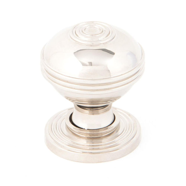 This is an image showing From The Anvil - Polished Nickel Prestbury Cabinet Knob 32mm available from T.H Wiggans Architectural Ironmongery in Kendal, quick delivery and discounted prices