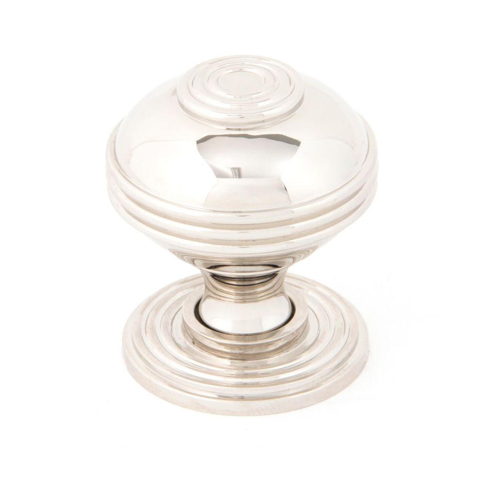 This is an image showing From The Anvil - Polished Nickel Prestbury Cabinet Knob 38mm available from T.H Wiggans Architectural Ironmongery in Kendal, quick delivery and discounted prices