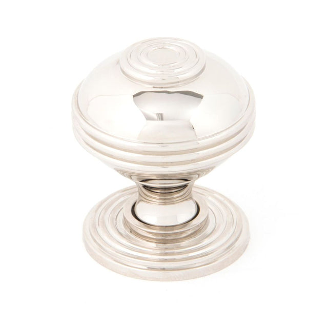 This is an image showing From The Anvil - Polished Nickel Prestbury Cabinet Knob 38mm available from T.H Wiggans Architectural Ironmongery in Kendal, quick delivery and discounted prices