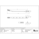 This is an image showing From The Anvil - Polished Nickel 10" Reeded Stay available from T.H Wiggans Architectural Ironmongery in Kendal, quick delivery and discounted prices