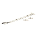 This is an image showing From The Anvil - Polished Nickel 12" Reeded Stay available from T.H Wiggans Architectural Ironmongery in Kendal, quick delivery and discounted prices