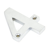 This is an image of From The Anvil - Satin Chrome Numeral 4 available to order from T.H Wiggans Architectural Ironmongery in Kendal, quick delivery and discounted prices.
