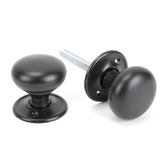 This is an image of From The Anvil - Aged Bronze Mushroom Mortice/Rim Knob Set available to order from T.H Wiggans Architectural Ironmongery in Kendal, quick delivery and discounted prices.